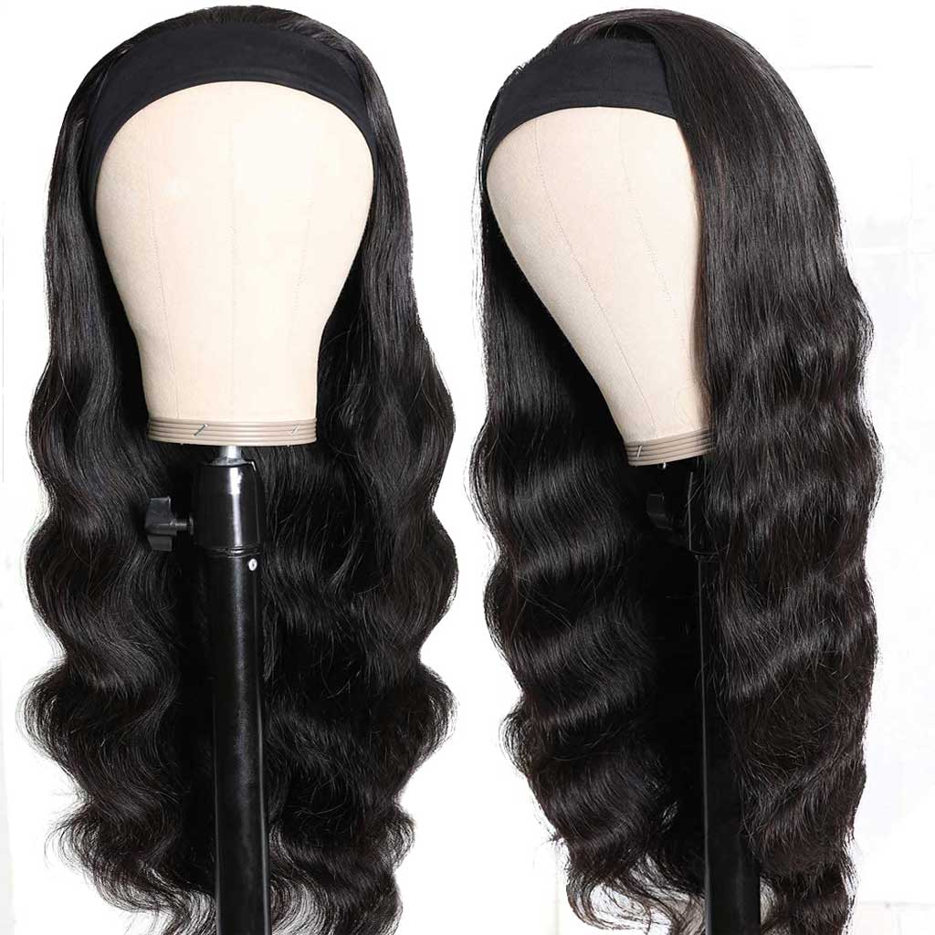 Body Wave Headband Wig Glueless Human Hair Wigs